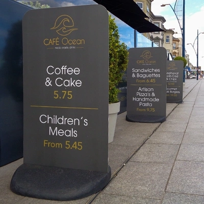  Three Ecoflextra - S Outside Restaurant Showing Cafe Ocean Artwork