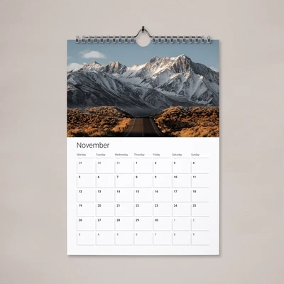 Thumb Cut Calendar  - 01