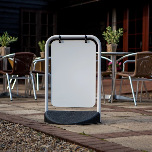  Eco Swinger White Frame Aluminium Panel Plain In Situ