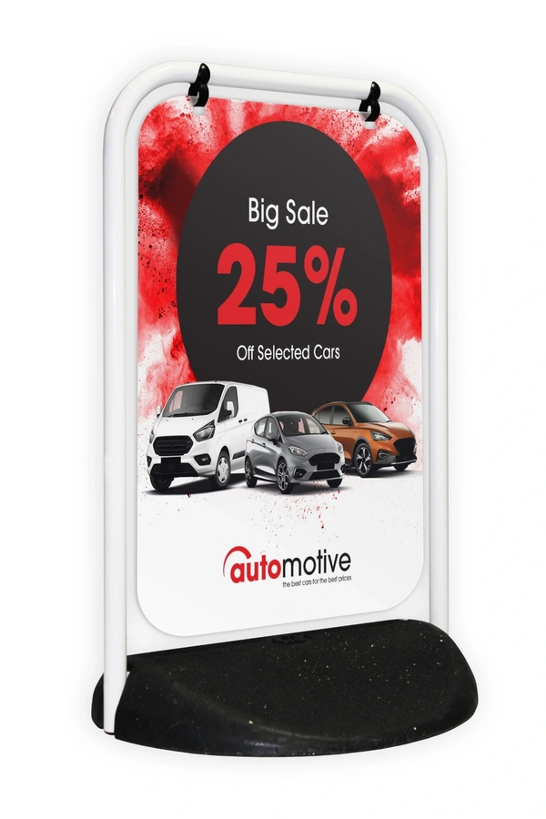 Swinger 2 White Frame  With Aluminium Panel And Automotive Artwork