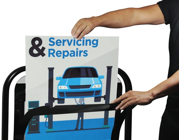  Swinger 2 Inserting Poster Into Poster Pocket