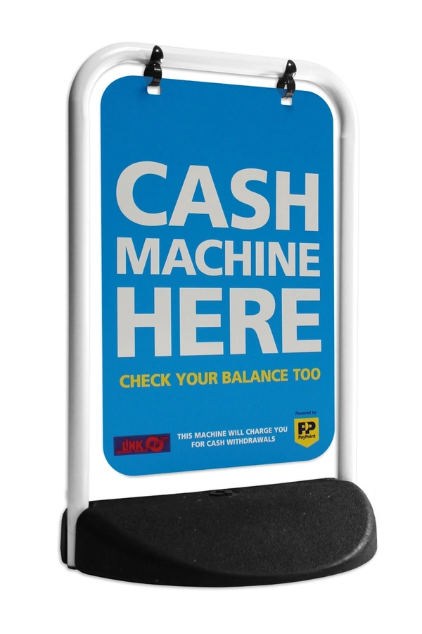  Eco Swinger White Frame Aluminium Panel Cash Machine