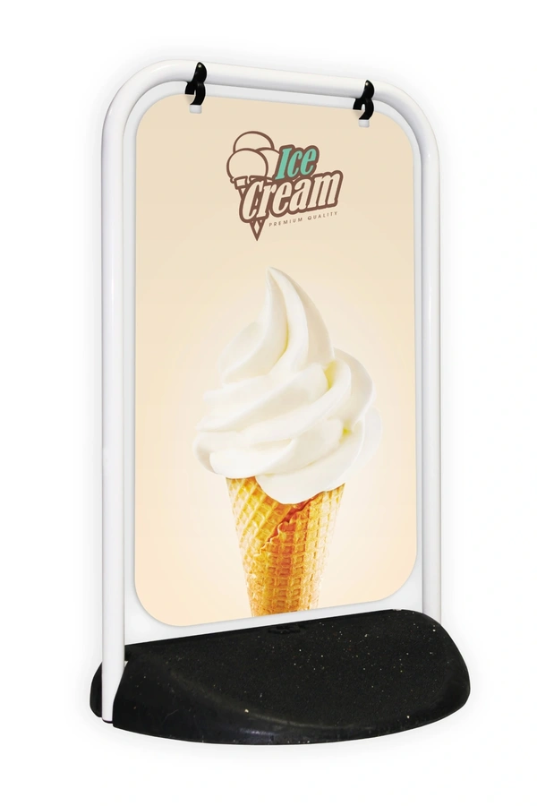  Swinger 2 White Frame Aluminium Panel Ice Cream