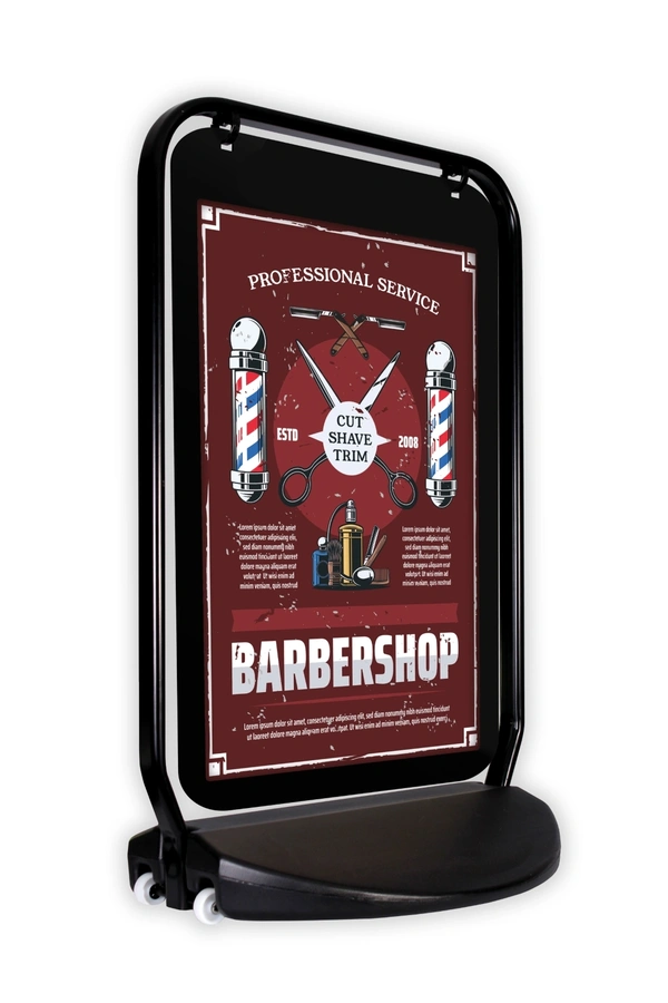  Swinger 4000 Black Frame Poster Pocket Barbers