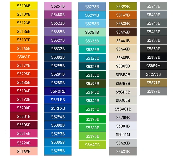 Suptac Colour Swatch