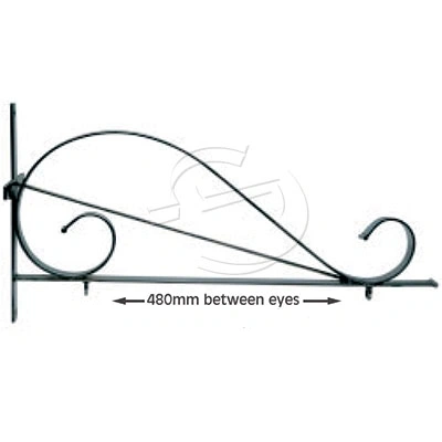  Stainless Steel Hanging Bracket in Black
