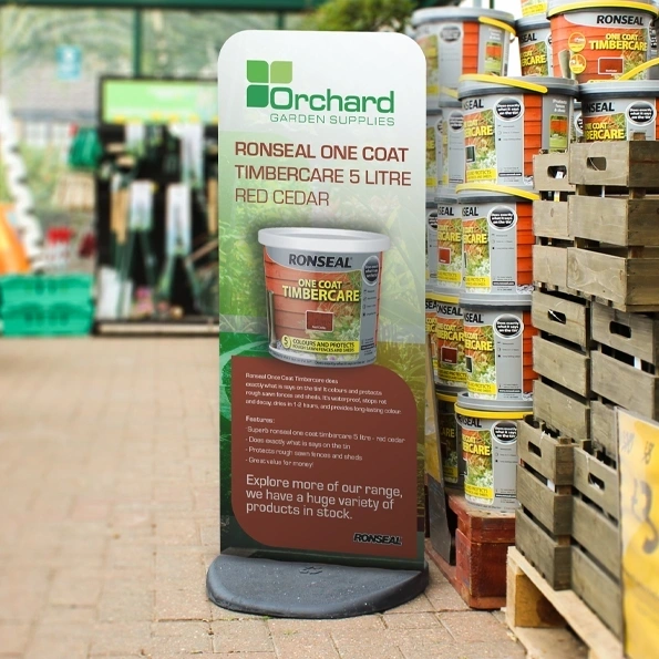  Ecoflex Totem Advertising Outdoor Paint In A Garden Centre
