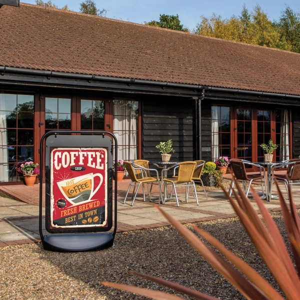  Swinger 4000 Black Frame Poster Pocket In Situ Coffee