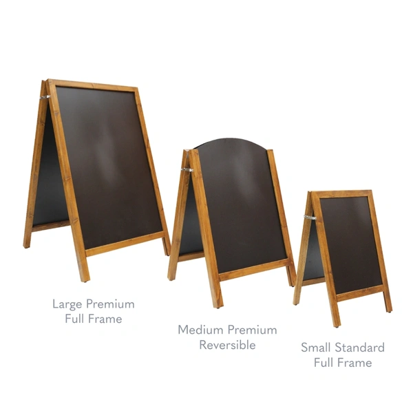  Our Woodworkz Chalk A - Board Range Offers 7 Models Across 3 Styles